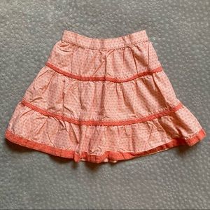Janie and Jack Pink Skirt with Lace Trim!